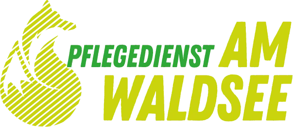Schriftzug Pflegedienst am Waldsee