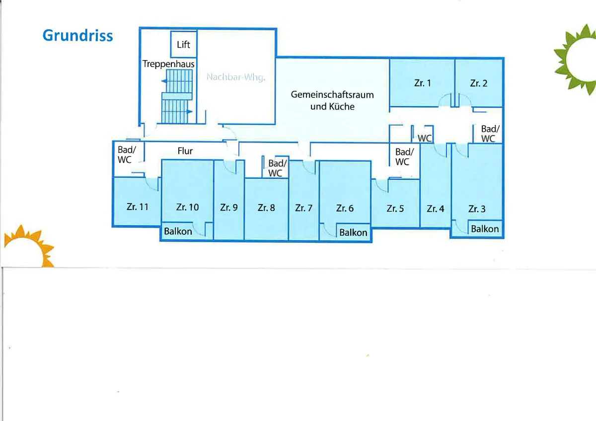 Grundriss WG